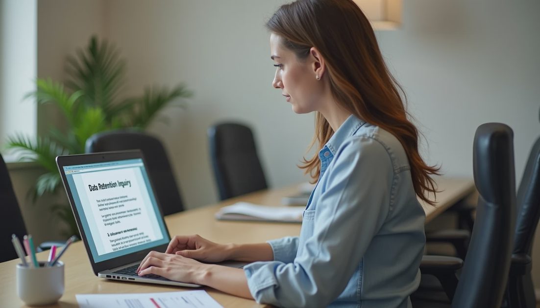 Operations lead drafting precise data retention questions to AI vendor