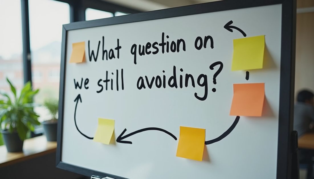 Meeting prompt inviting the questions everyone else was avoiding